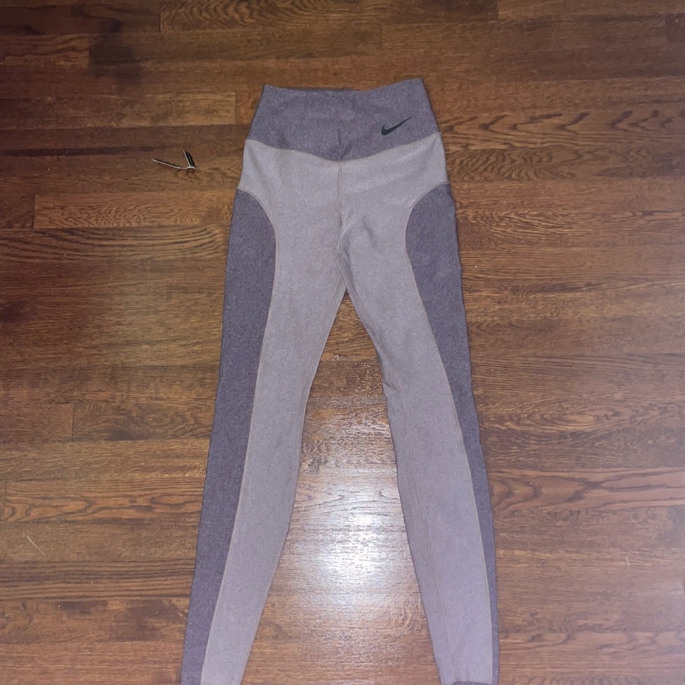 High rise purple Nike leggings